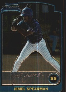 2003 Bowman Chrome Baseball Card #309 Jemel Spearman Rookie 