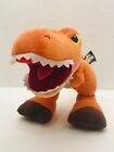 Mattel Jurassic World Orange Tyrannosaurus Rex Dinosaur Stuffed Animal Plush
