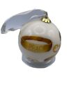 Dillard's 12 Days of Christmas Ornament 5 GOLDEN RINGS 2011 Glass Painted