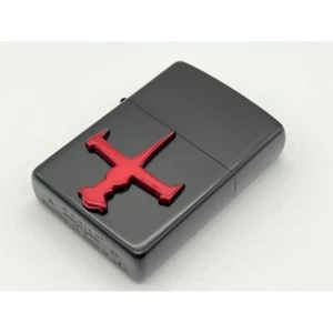 Zippo Cowboy Bebop Swordfish Metal Red Matte Black Lighter Regular Case Japan - Picture 1 of 2
