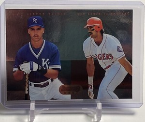 Juan LeBron & Juan Gonzalez 1995 Bowman’s Best Card #5 Royals-Rangers W/Top Load