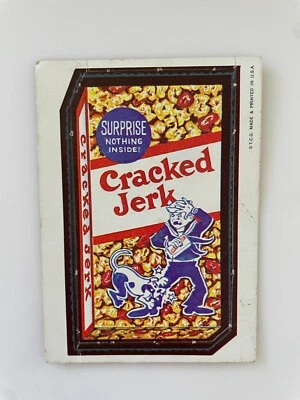 Cracked Jerk 1967 Topps Wacky Packages Die-Cut #11 - SUPER NICE - Image 1 of 2
