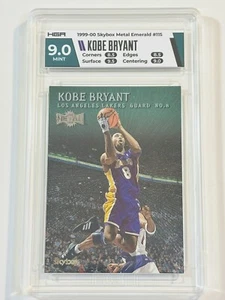 1999-00 Skybox Metal Emerald Kobe Bryant #115 HGA 9 LA Lakers Black Mamba LOOK!! - Picture 1 of 5