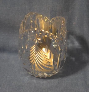 MIKASA Crystal Christmas Tree Tea Light Votive Candle Holder Holiday Star - Picture 1 of 3