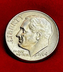 1964-D Silver Roosevelt Dime Gem Bu ~ RPD\DDO\DDR - Picture 1 of 12