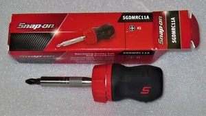 *NEW* Snap-on Stubby RED Ratcheting Screwdriver SGDMRC11A *RED SOFT HANDLE* NIB! - Bild 1 von 4