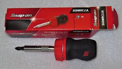 *NUEVO* Destornillador de trinquete rojo rechoncho a presión SGDMRC11A *MANGO SUAVE ROJO* ¡NUEVO EN CAJA! Foto 1 de 4