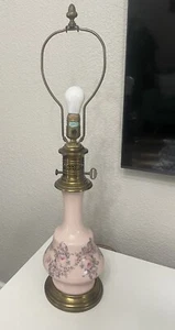 Vintage Paul Hanson Pink Porcelain Lamp - Picture 1 of 11