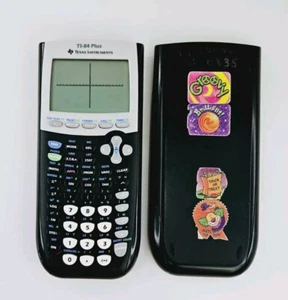Texas Instruments TI-84 Plus + Graphing Calculator With Cover Black Tested - Picture 1 of 7