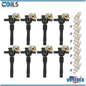 Ignition Coils & Iridium Spark Plugs Fits BMW 540i 740i 4.4L M3 3.2L 1997-2001 - Picture 1 of 24