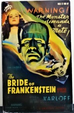 SIDESHOW THE BRIDE OF FRANKENSTEIN MONSTER 12" FIGURE with some dudes signature