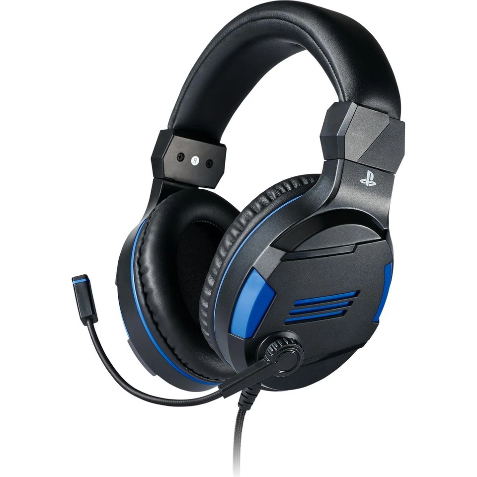 Big ben Ps4ofheadsetv3 Cuffie Gaming con Microfono Nero/blu Black & Blue