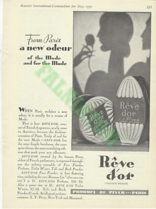 Anuncio impreso 1930 - Piver Paris Parfumeur - Flores FTD - Imagen 1 de 2