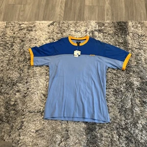BNWT Vintage Men’s Size XL U.S Polo Assn Short Sleeve 2 Tone Blue T-Shirt STAIN - Picture 1 of 9