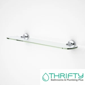Dorf Kip Glass Shelf 500mm 872891C RRP $94.10 Chrome - Picture 1 of 2
