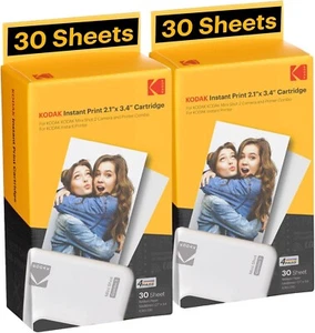 KODAK 4PASS Film Cartridge 2.1" x 3.4" 60 Sheets for Kodak Mini 2 Retro and Mini - Picture 1 of 7