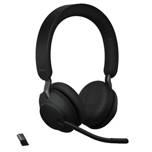 NEW - Jabra Evolve2 65 UC Wireless Headset Bluetooth USB Stereo Dual Earcups - Picture 1 of 8