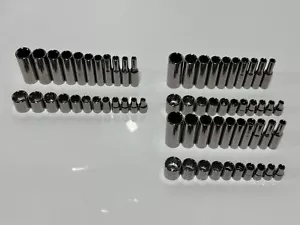 Craftsman USA (NEW NOS) 64pc 1/4” Drive Socket Set(s) SAE & Metric, 6 & 12 Point - Foto 1 di 15