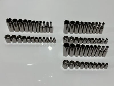 Craftsman USA (NEW NOS) 64pc 1/4” Drive Socket Set(s) SAE & Metric, 6 & 12 Point - Image 1 of 4