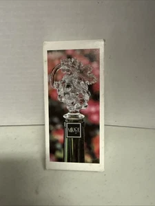 Tapón de botella de vino Mikasa cristal de plomo austriaco colección de frutas hojas de uvas - Imagen 1 de 1