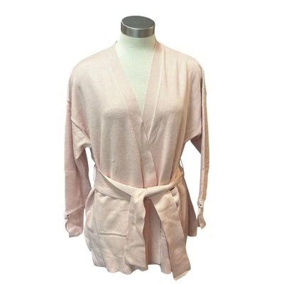 Nuevo con etiquetas Suéter Cárdigan Marla Wynne Cinturón Bebé Rosa Talla XL Foto 1 de 4