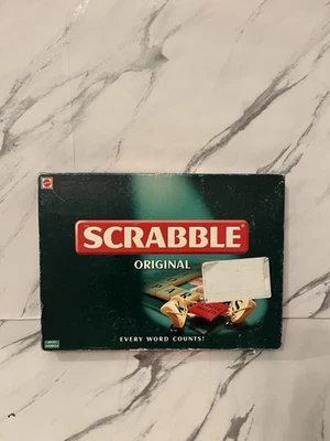 Vintage Mattel Scrabble Original Board Game 1999 Compete - Image 1 of 4