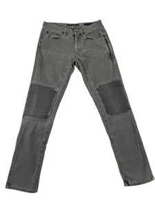Pantalones de mezclilla para hombre BELSTAFF 'Eastham' cintura baja calce ajustado apertura de pierna moto gris 30x33 - Imagen 1 de 7