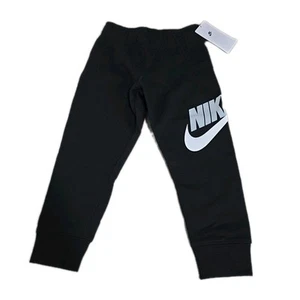 Nike Black Pull On Elastic Waist Sweatpants NWT XS 4 - Picture 1 of 6