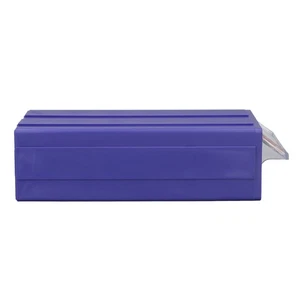 Plastic Parts Organizer Drawer Type Part Box Blue High Strength For Crafts - Picture 1 of 12