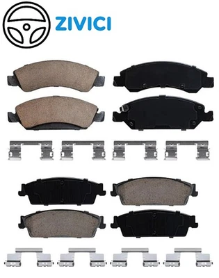 Pastillas de freno delanteras y traseras de cerámica para Chevrolet Avalanche Silverado Suburban 2008-14 Foto 1 de 4