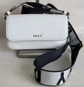 DKNY Winona Leather Crossbody Bag White - Picture 1 of 14