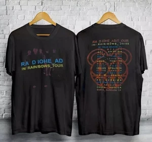 Radiohead Band In Rainbows Tour 2008 Black T Shir - Imagen 1 de 1