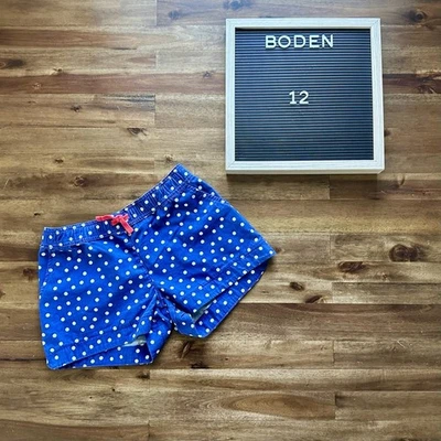 Boden темно-синий белый в горошек сердце карман хлопок шорты европейский подросток опрятный - Изображение 1 из 4