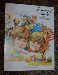 Treasury of Stamps Album 1977-1978 School Year Edition No Stamps - Picture 1 of 3