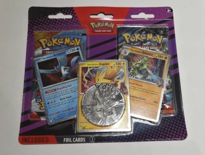 Pack de 2 cartas Blister Pokemon - Team Rocket's Articuno, Zapdos y Tyranitar Foto 1 de 2