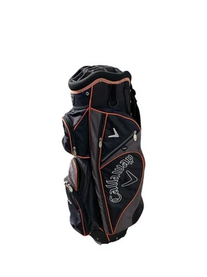 Carro de golf naranja Callaway bolsa con divisores de 14 vías excelente estado peso ligero Foto 1 de 4
