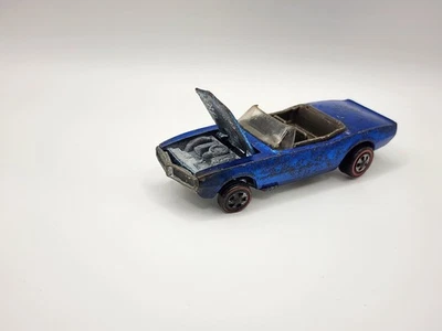 1968 Hot Wheels Redline Custom Firebird Blue, Gray Interior Made In USA. - Image 1 of 4