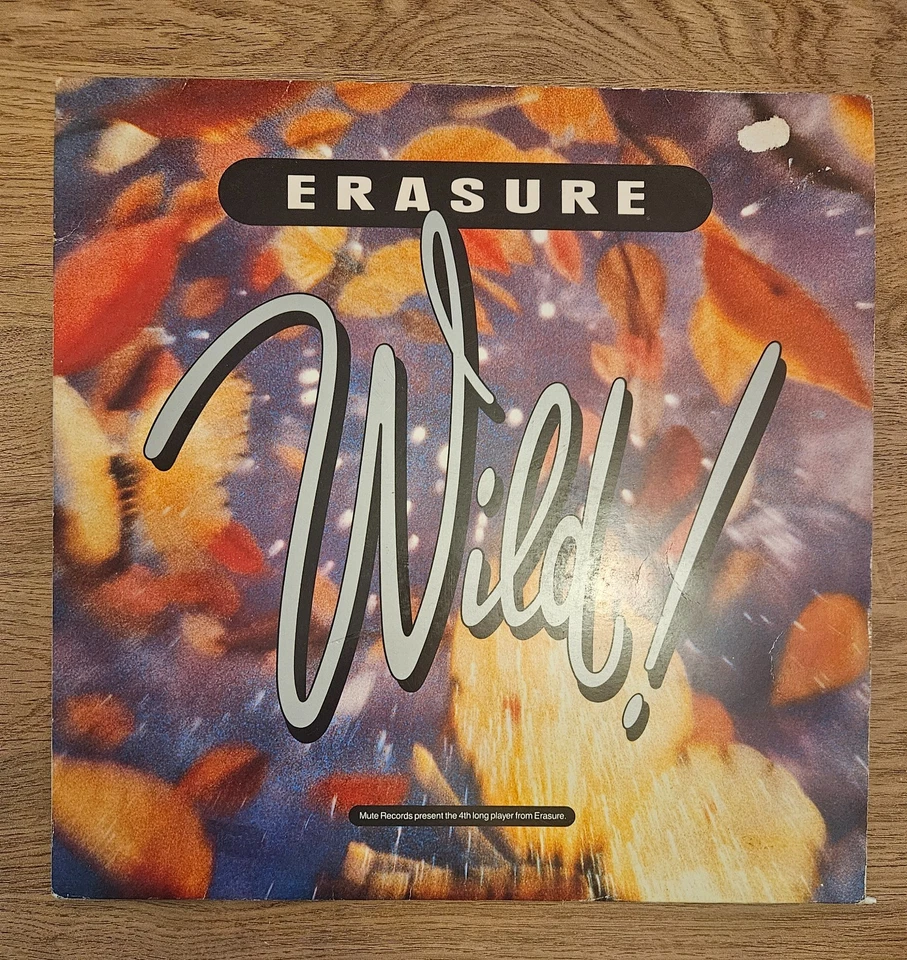 Erasure Wild Vinyl Record LP 1st Press Mute Stumm 75 + 2 Inserts - Image 1 of 2