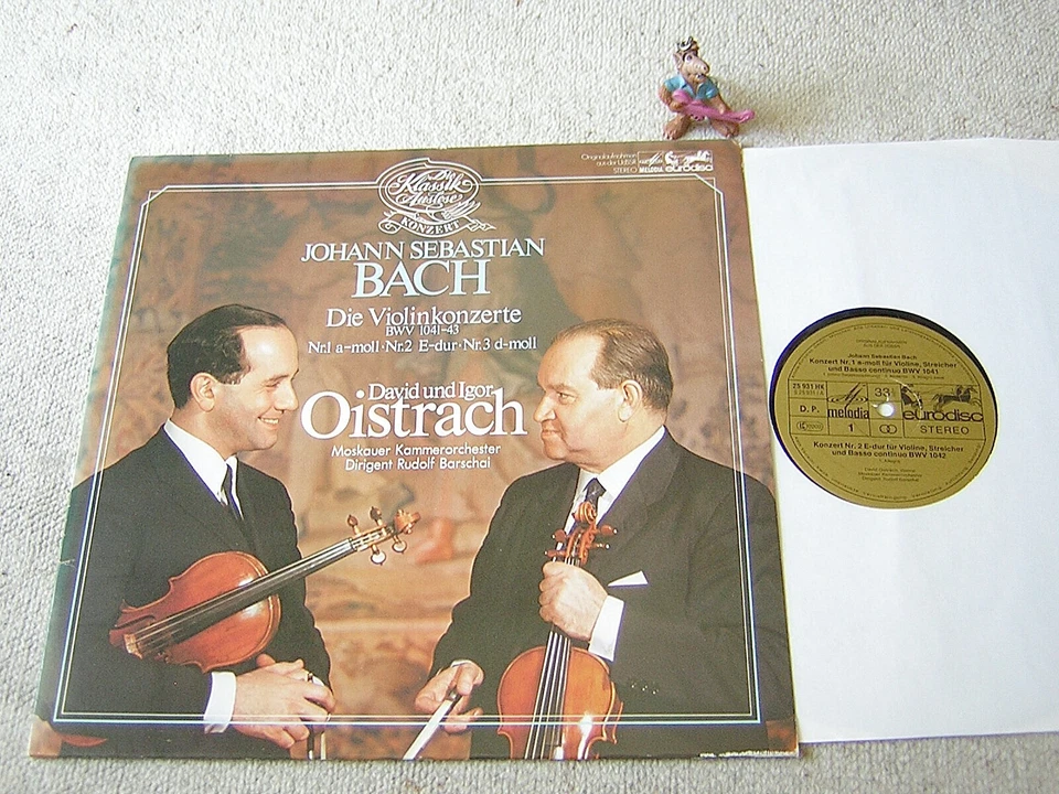 BACH Violinlonzerte DAVID IGOR OISTRAKH BARSCHAI 1978 GER LP EURODISC MELODIA - Bild 1 von 1
