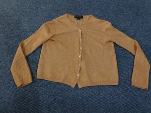 brooks brothers sweater women large cardigan orange silk knit cashmere - Bild 1 von 11
