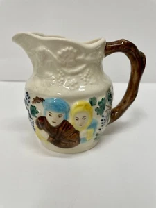 Vintage Keele Street Pottery, England, handbemalter Milchkännchen Krug - Bild 1 von 6