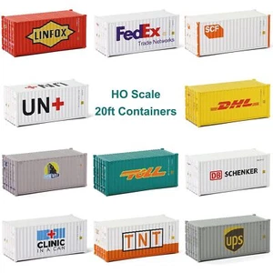 Evemodel HO escala 1:87 20 ft contenedor de envío 20' caja de carga modelo ferrocarril C8726 - Imagen 1 de 21