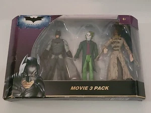Batman The Dark Knight Movie 3 Pack Joker Scarecrow 5" Figure Set - Picture 1 of 6