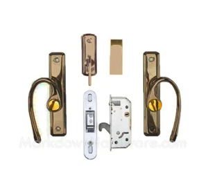 Andersen Gliding Door French Curved Handles Set in Antique Brass DISCONTINUED - Picture 1 of 2