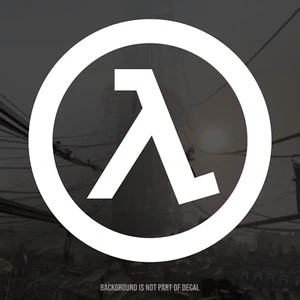 Half Life 2 Lambda - Gordon Freeman Vinyl Aufkleber Sticker - Bild 1 von 3