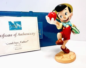 Disney Pinocchio Real Boy "Good-bye, Father" Porcelain Figurine New COA - Picture 1 of 17