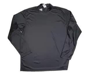 Adidas Climalite Breathable Black Long-Sleeve Turtle Neck Gym Shirt Men's Large - Picture 1 of 11