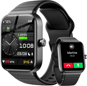 Smartwatch Herren Mit Telefonfunktion Alexa Integriert - Fitnessuhr 100+ Sportmo - Bild 1 von 12