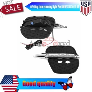 Par 11-13 PARA BMW X5 E70 PARACHOQUES DELANTERO PARRILLA LED DRL LUCES DE FUNCIONAMIENTO DIURNO - Imagen 1 de 8