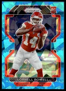 2021 Panini Prizm Blue Ice Cornell Powell 26/99 Kansas City Chiefs #370 - Picture 1 of 2